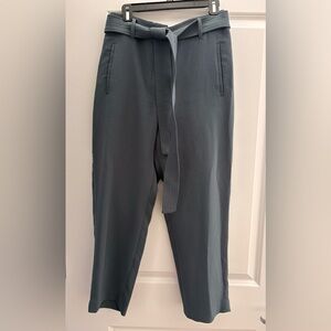 ARITZIA Wilfred Slate Gray Tie-Waist Pants